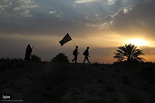 تقرير مصور | مسيرة الأربعين عبر طريق العلماء من عدسة وكالة "إکنا" للأنباء