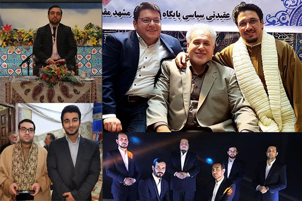 «سیدجوادحسینی» و «حسین رفیعی» در حاشیه مراسم شهدای قرآنی