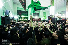 آیین سنتی طشت‌گذاری اردبیلی‌ها در مسجد حاج مجید