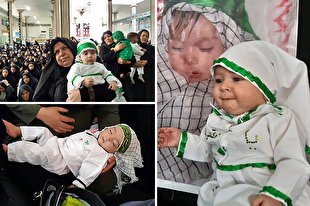 همایش شیرخوارگان حسینی در سلطان‌آباد به روایت تصویر