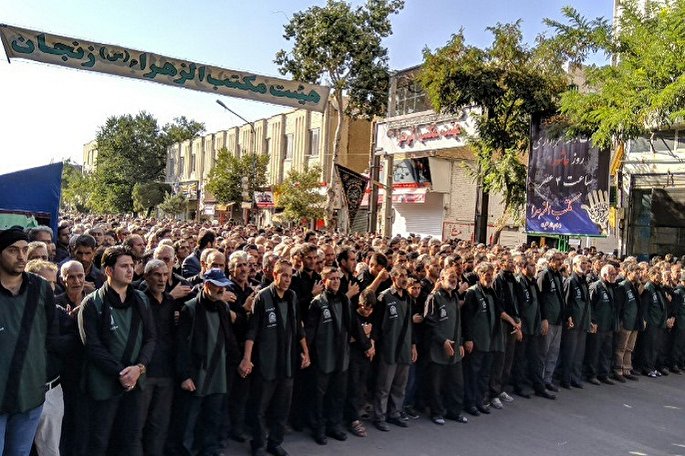 طنین‌ لبیک یا زینب(س) در زنجان