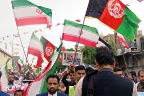 حضور  افغانستانی‌های مقیم قم در راهپیمایی قدس