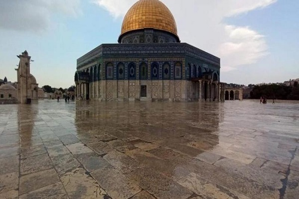 باران در مسجدالاقصی + فیلم