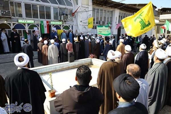 اجتماع ضد صهیونیستی طلاب، استادان و مبلغان شهرستان ساری