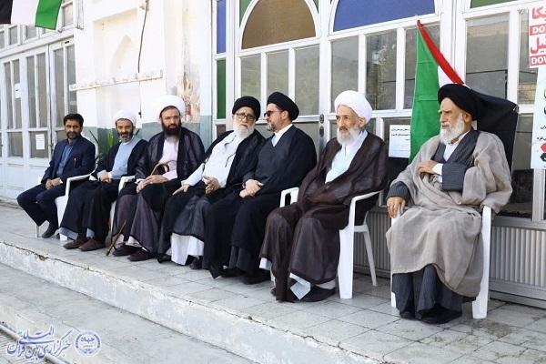 اجتماع ضد صهیونیستی طلاب، استادان و مبلغان شهرستان ساری