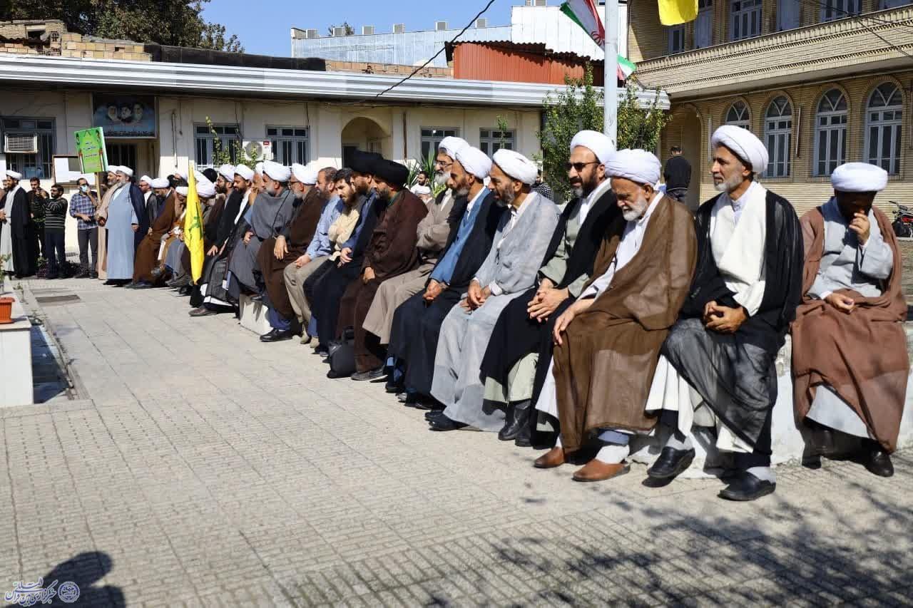 اجتماع ضد صهیونیستی طلاب، استادان و مبلغان شهرستان ساری