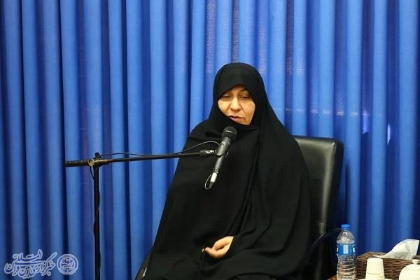 نشست فعالان فرهنگی بنیاد عفاف و حجاب دفتر نماینده ولی فقیه در مازندران با آیت الله محمد باقر  محمدی لائینی  در ساری