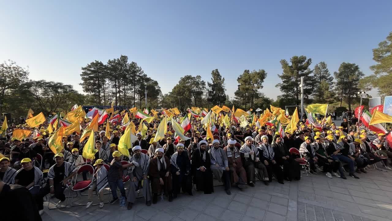 اجتماع ۴ هزار نفری نوجوانان آرمانی در حمایت از سیدالشهدای مقاومت