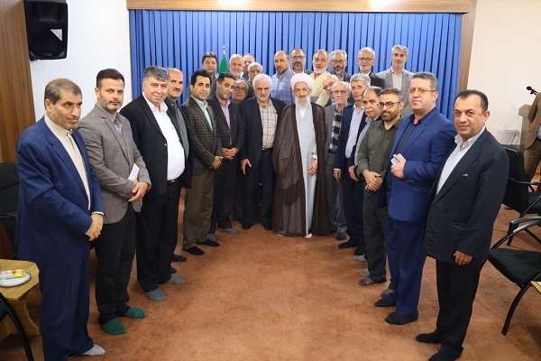 آیت الله لائینی دیدار با دبیرکل جامعه اسلامی بازار کشور و فعالان