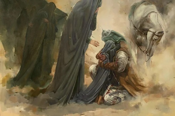 آخرین ساعات حضور امام حسین(ع) در کربلا، وداع با اهل‌بیت