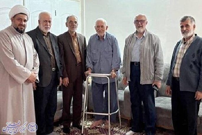 دیدار پیشکسوتان دفاع مقدس با نماد مقاومت ششم بهمن آمل