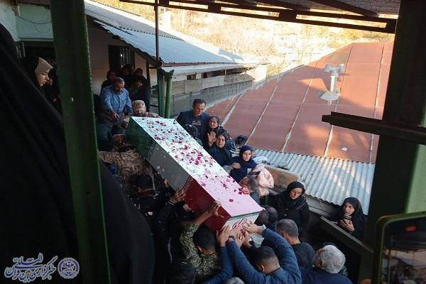 عکس دلدادگی مردم دودانگه در استقبال از شهید خوشنام شلمچه