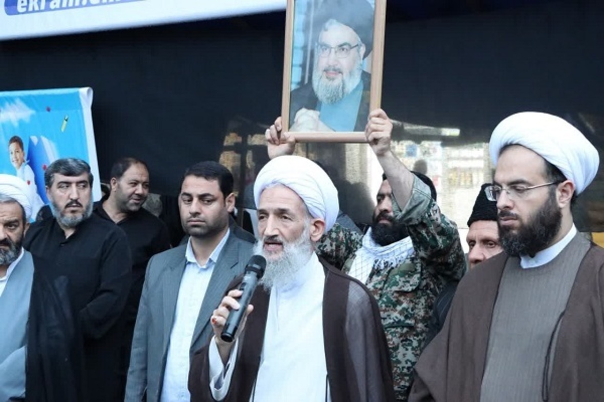 تجمع مردم ساری در محکومیت به شهادت رساندن سید مقاومت دبیر کل حزب الله لبنان