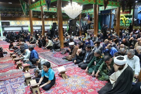 تجلیل از استاد سیدمحسن موسوی بلده در محفل قرآنی شهر بلده