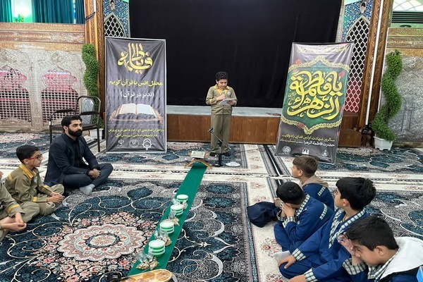 محفل نور و معرفت در ایام فاطمیه؛ تجلیل از سیره حضرت زهرا(س) در دبستان آیت‌الله طالقانی آمل