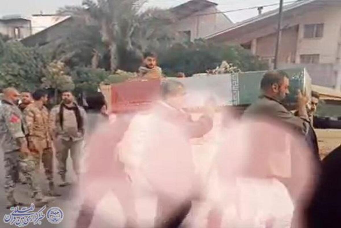 آیین استقبال از شهید گمنام در مسجد حضرت امیرالمؤمنین(ع) فرهنگ‌شهر بابل