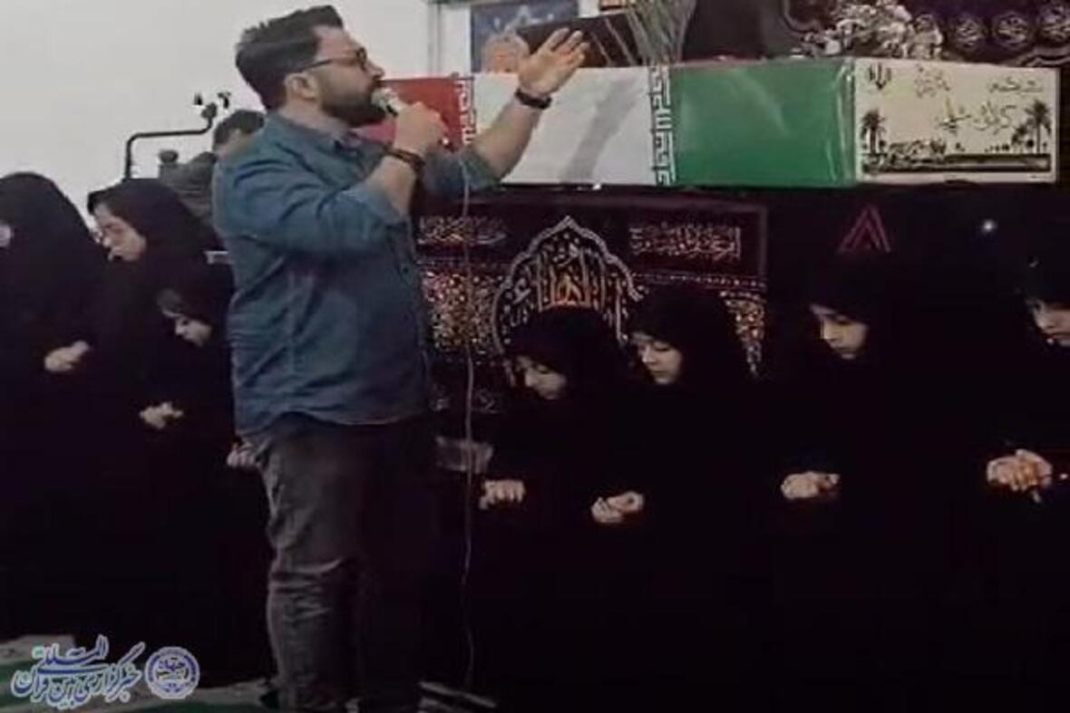 آیین استقبال از شهید گمنام در مسجد حضرت امیرالمؤمنین(ع) فرهنگ‌شهر بابل