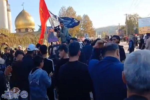 تشییع باشکوه ده آلاله سرخ از کربلای ایران؛ ساری در سالروز شهادت حضرت زهرا(س)