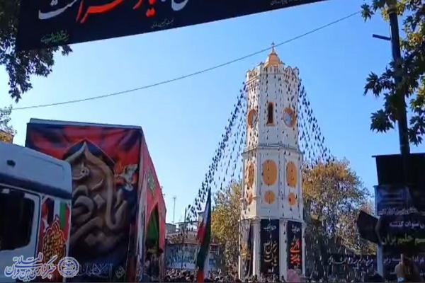 تشییع باشکوه ده آلاله سرخ از کربلای ایران؛ ساری در سالروز شهادت حضرت زهرا(س)