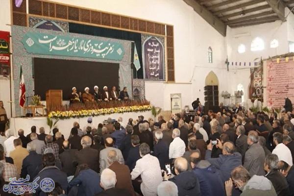 جشن میلاد بانوی دو عالم؛ تجلی شور فاطمی در مصلی نماز جمعه آمل