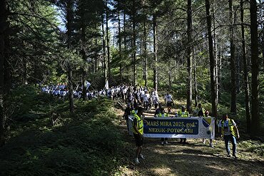 Srebrenitsa Soykırımı kurbanları anısına yapılan “Barış Yürüyüşü “ başladı