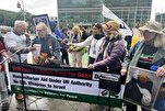 美国基督徒斋戒者举行声援加沙反战活动
